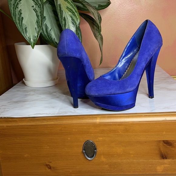 Bebe - Suede Platform Pumps - Picture 1 of 15
